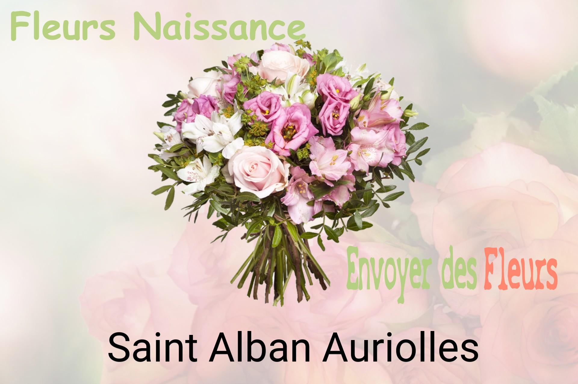 Bouquet de fleurs de naissance livré à Saint-Alban-Auriolles